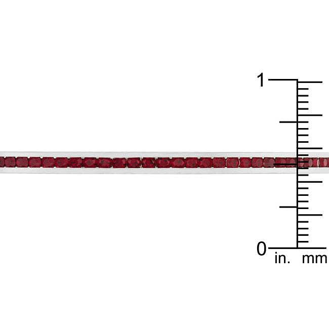 Channel-Set Garnet Cubic Zirconia Cuff-1