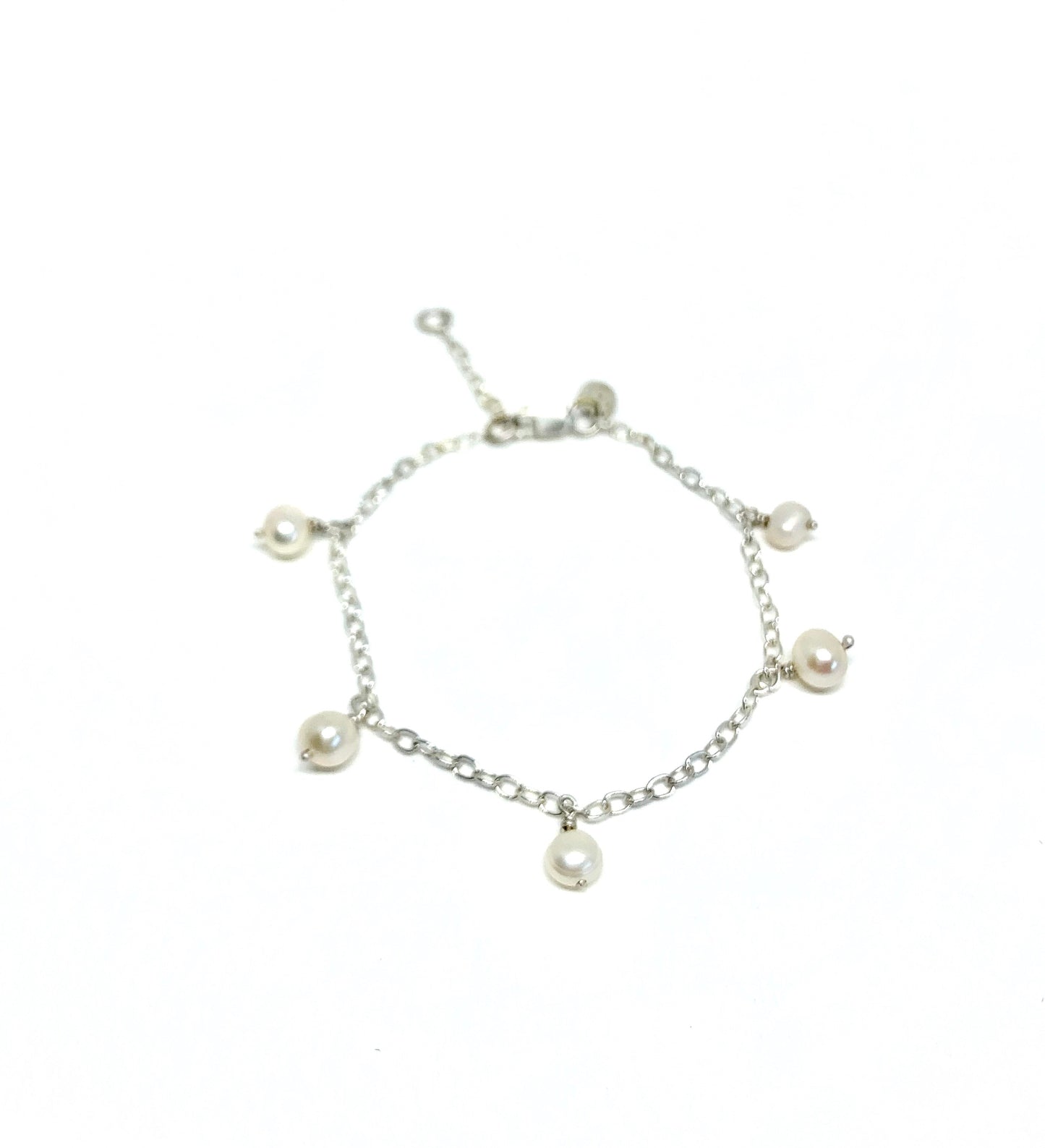 White Pearl Bracelet-0