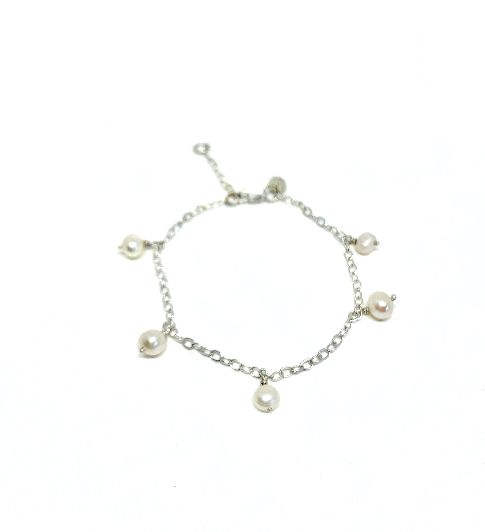 White Pearl Bracelet-0
