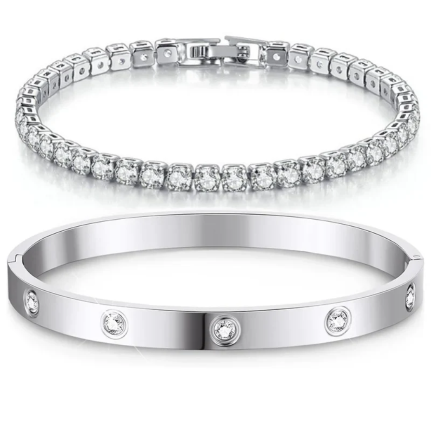 Dazzling Crystal Bracelet Set-2
